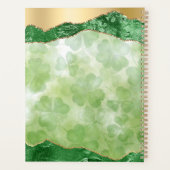 St. Patrick's Day Pots of Gold Irish Clovers Planer (Rückseite)