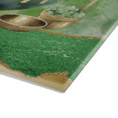 St. Patrick's Day Pots of Gold Irish Clovers Schneidebrett (Ecke)