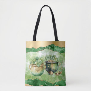 St. Patrick's Day Pots of Gold Irish Clovers Tasche