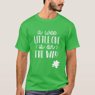 St. Patrick's Day Pregnancy Announcement Wee Littl T-Shirt