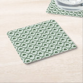 St. Patrick's Day Preppy Shamrock Clover Lattice Rechteckiger Pappuntersetzer (angewinkelt)