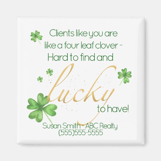 St. Patrick's Day Promotional Magnet (Vorne)