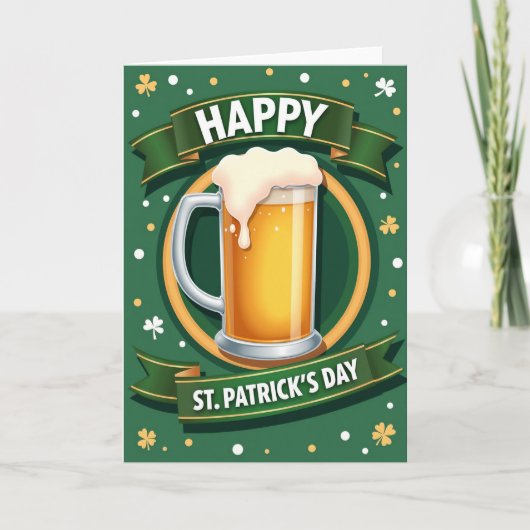 St. Patricks Day Prost Karte (Vorderseite)