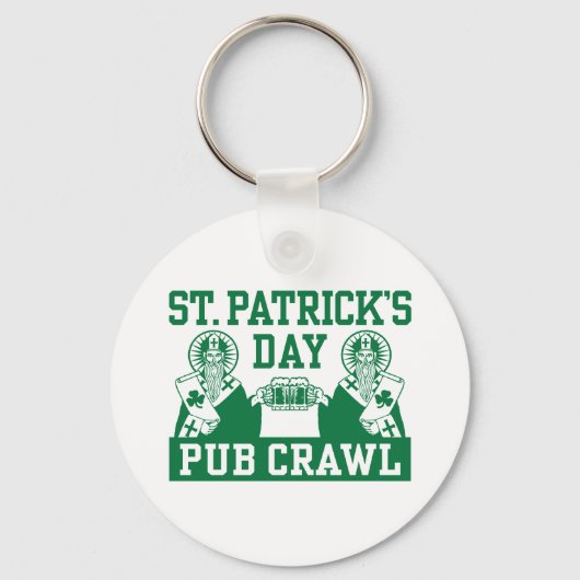 St. Patrick's Day Pub Crawl Schlüsselanhänger (Vorderseite)