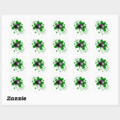 St. Patricks Day Quadratischer Aufkleber (Blatt)