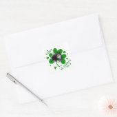 St. Patricks Day Quadratischer Aufkleber (Umschlag)