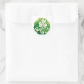 St Patricks Day Quadratischer Aufkleber (Tasche)