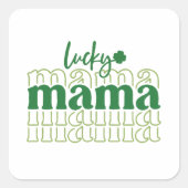 St. Patrick's Day Quadratischer Aufkleber (Vorderseite)