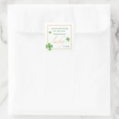 St. Patrick's Day Quadratischer Aufkleber (Tasche)