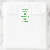 St. Patrick's Day Quadratischer Aufkleber (Tasche)