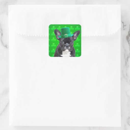 St. Patrick's Day Quadratischer Aufkleber (Tasche)