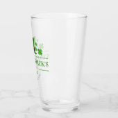 St. Patrick's Day Quote Glas (Links)