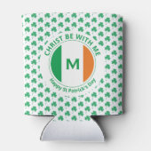 St Patricks Day Quote Monogram Irish Flag Kleeblat Dosenkühler (Rückseite)
