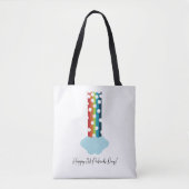 St. Patrick's Day Rainbow 4-Leaf Clover Minimalist Tasche (Vorderseite)
