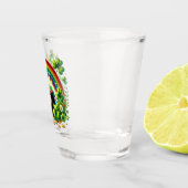St Patrick's Day Rainbow and Pot of Gold Schnapsglas (Rechts)