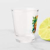 St Patrick's Day Rainbow and Pot of Gold Schnapsglas (Links)