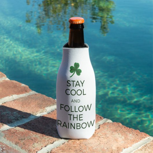 St. Patrick's Day Rainbow Can Cooler - Cool Bleibe Flaschenkühler (In Situ Pool)