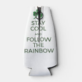 St. Patrick's Day Rainbow Can Cooler - Cool Bleibe Flaschenkühler (Rückseite)