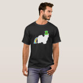 St Patrick's Day Rainbow Dog Coton de Tulear T-Shirt (Vorne ganz)