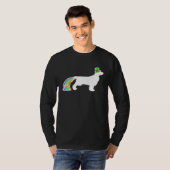 St. Patrick's Day Rainbow Dog Field Spaniel T-Shirt (Vorne ganz)