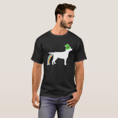 St Patrick's Day Rainbow Dog Labrador Labrador Ret T-Shirt (Vorne ganz)
