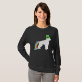 St Patrick's Day Rainbow Dog  Lagotto Romagnolo T-Shirt (Vorne ganz)