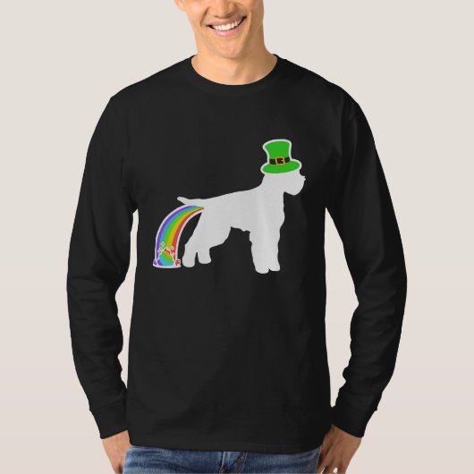 St Patrick's Day Rainbow Dog  Lagotto Romagnolo T-Shirt (Vorderseite)