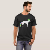 St Patrick's Day Rainbow Dog Rhodesian Ridgeback T-Shirt (Vorne ganz)