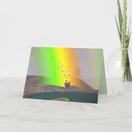 St. Patrick's Day - Rainbow Gold Karte