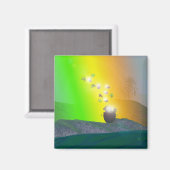 St. Patrick's Day - Rainbow Gold Magnet (Vorderseite/Rückseite)