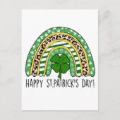 St. Patrick's Day Rainbow Green Postkarte (Vorderseite)