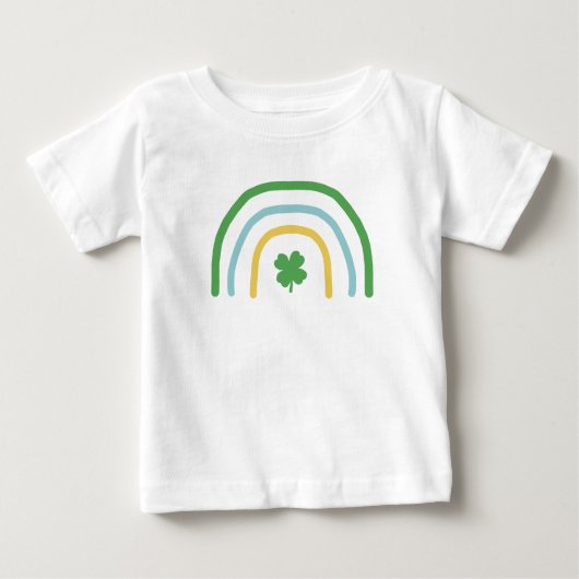 St Patricks Day Rainbow Irish Clover Kids T - Shir Baby T-shirt (Vorderseite)