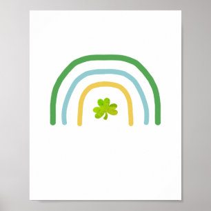 St Patricks Day Rainbow Irish Poster