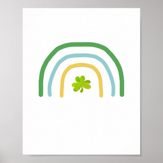 St Patricks Day Rainbow Irish Poster (Vorne)