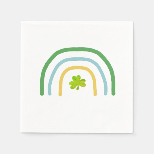 St Patricks Day Rainbow Irish Serviette (Vorderseite)