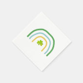 St Patricks Day Rainbow Irish Serviette (Ecke)