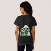 St. Patricks Day Rainbow Kleeblatts Lucky Girl T- T-Shirt (Schwarz voll)