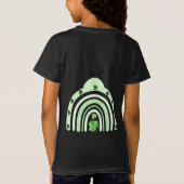 St. Patricks Day Rainbow Kleeblatts Lucky Girl T- T-Shirt (Rückseite)