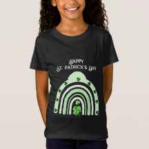 St. Patricks Day Rainbow Kleeblatts Lucky Girl T-