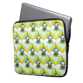 St Patricks Day Rainbow Leprechaun Lucky Charms Laptopschutzhülle (Vorderseite Links)