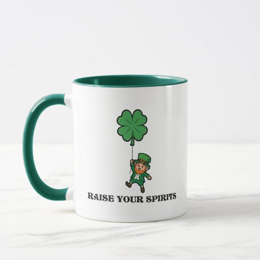 St. Patrick's Day Raise Your Spirits Tasse (Links)