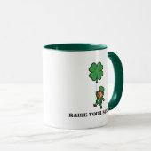 St. Patrick's Day Raise Your Spirits Tasse (VorderseiteRechts)
