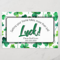 St. Patrick's Day Real Anwesen Postkarte