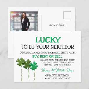 St Patrick's Day Real Anwesen Promotions Marketing Feiertagspostkarte