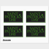 St. Patrick's Day Rechteckiger Aufkleber (Blatt)