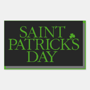 St. Patrick's Day Rechteckiger Aufkleber