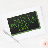 St. Patrick's Day Rechteckiger Aufkleber (Umschlag)