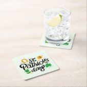 St Patricks Day Rechteckiger Pappuntersetzer (Vor Ort)
