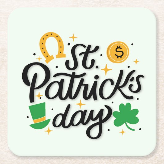 St Patricks Day Rechteckiger Pappuntersetzer (Vorderseite)