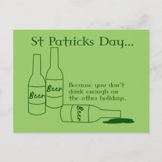 St Patrick's Day Recipe Postkarte